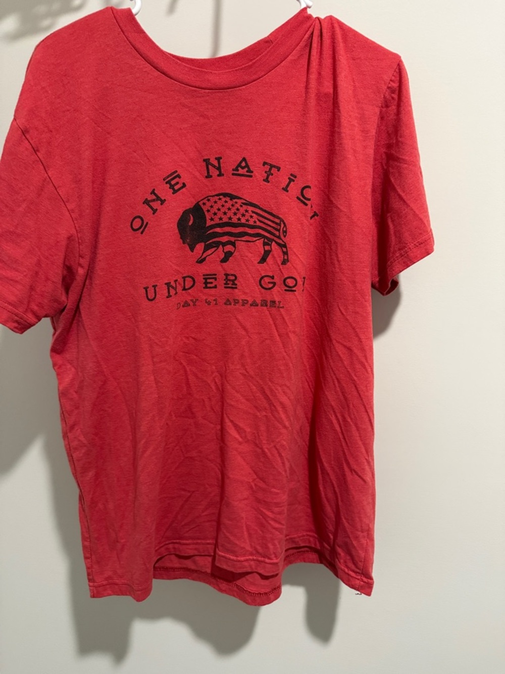 One Nation Under God Red Graphic Men’s Short Sleeve Tee